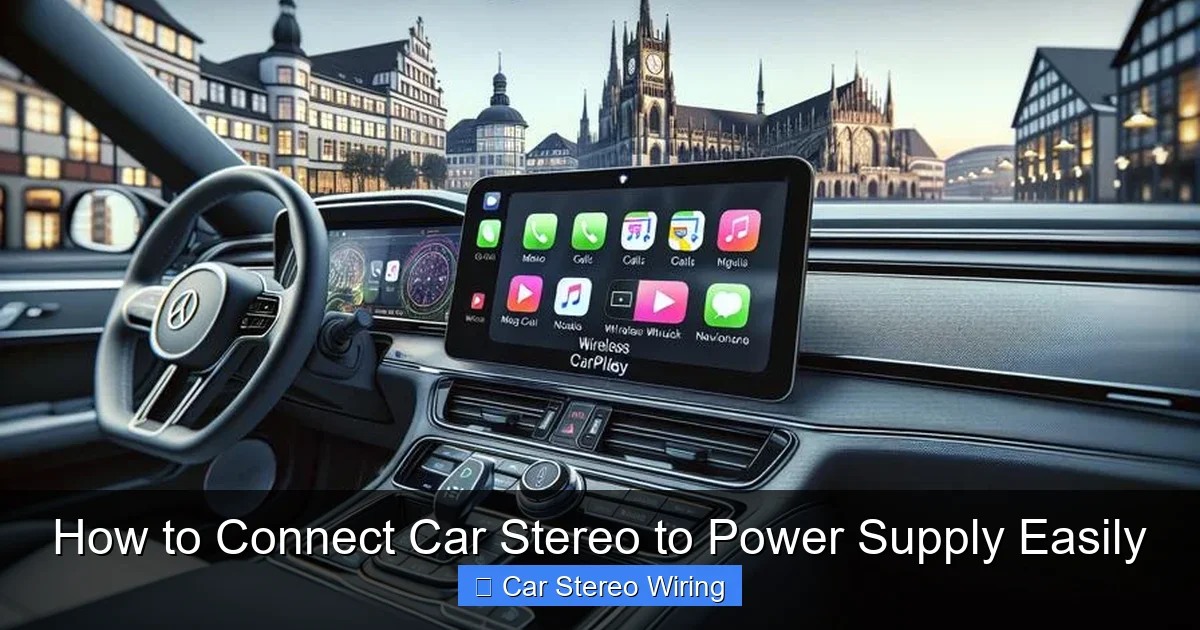 How to Connect Car Stereo to Power Supply Easily