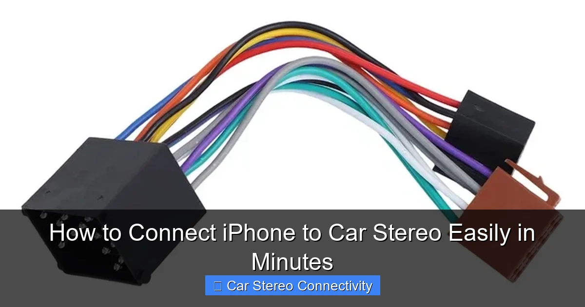 How to Connect iPhone to Car Stereo Easily in Minutes