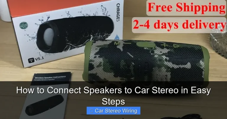 How to Connect Speakers to Car Stereo in Easy Steps