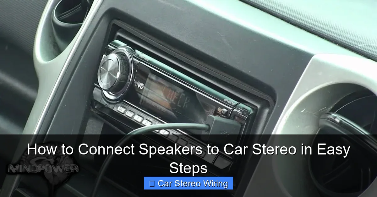 How to Connect Speakers to Car Stereo in Easy Steps