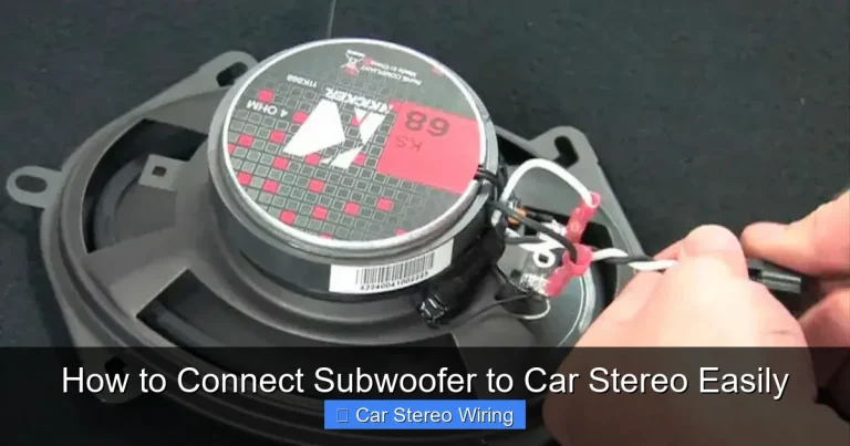 How to Connect Subwoofer to Car Stereo Easily
