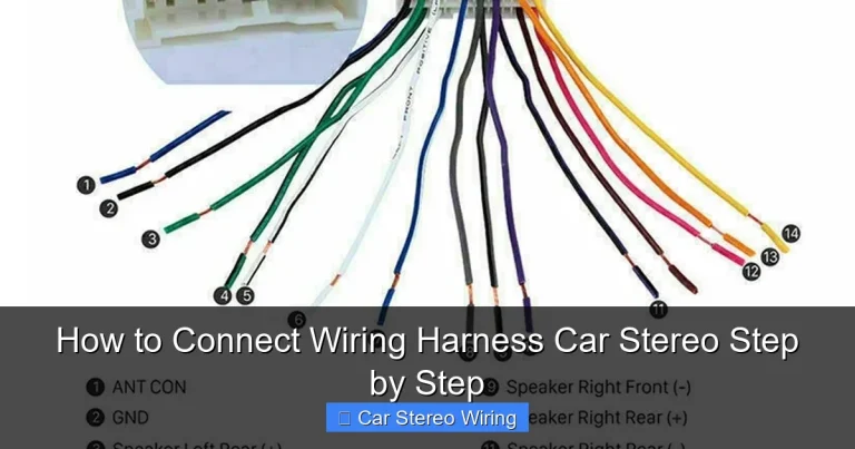 How to Connect Wiring Harness Car Stereo Step by Step