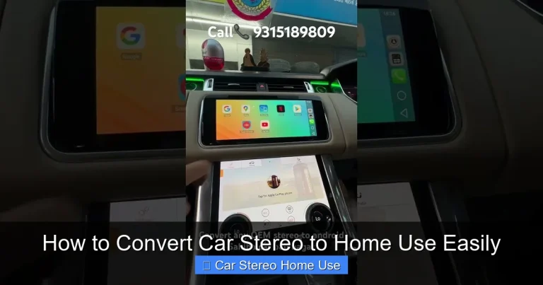How to Convert Car Stereo to Home Use Easily