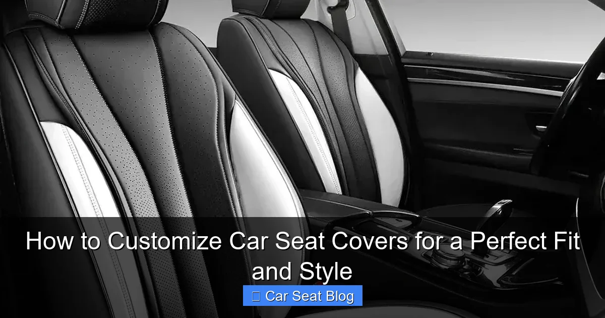 How to Customize Car Seat Covers for a Perfect Fit and Style