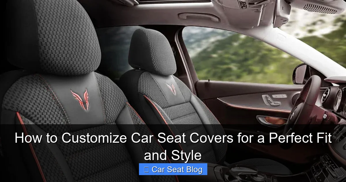 How to Customize Car Seat Covers for a Perfect Fit and Style