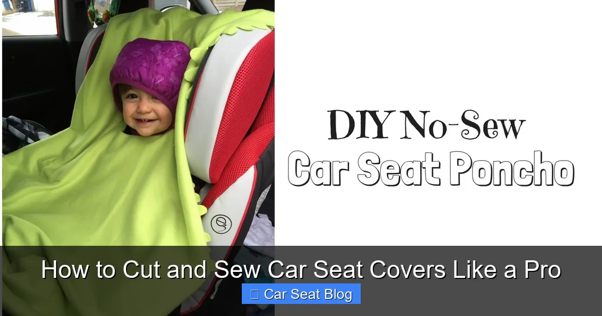 How to Cut and Sew Car Seat Covers Like a Pro