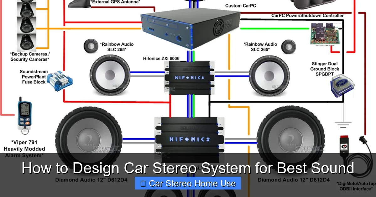 How to Design Car Stereo System for Best Sound