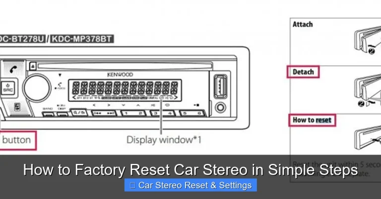 How to Factory Reset Car Stereo in Simple Steps