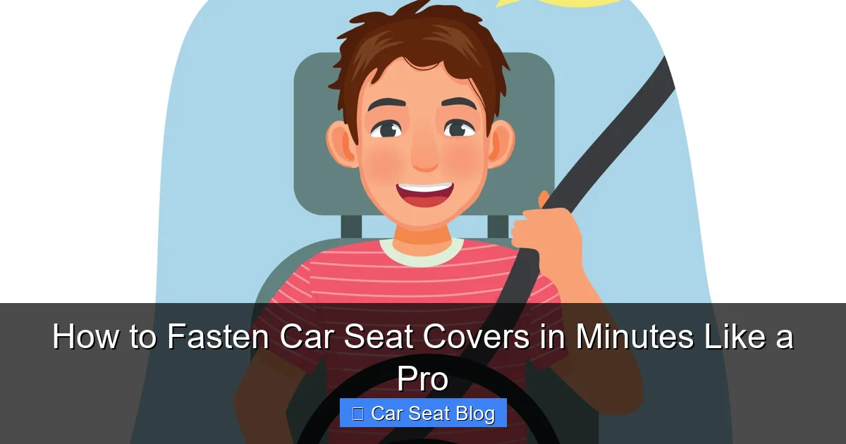 How to Fasten Car Seat Covers in Minutes Like a Pro