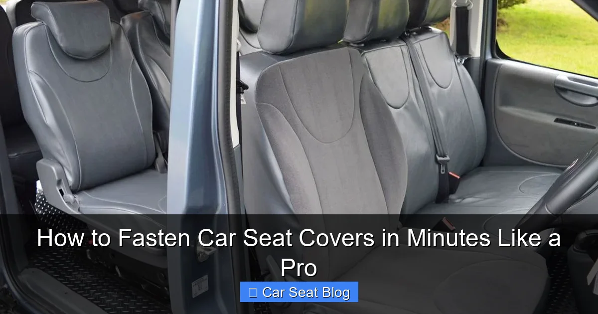 How to Fasten Car Seat Covers in Minutes Like a Pro