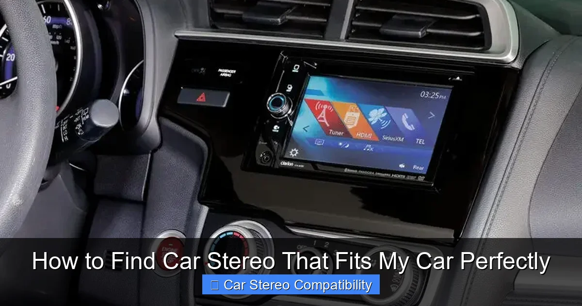 How to Find Car Stereo That Fits My Car Perfectly