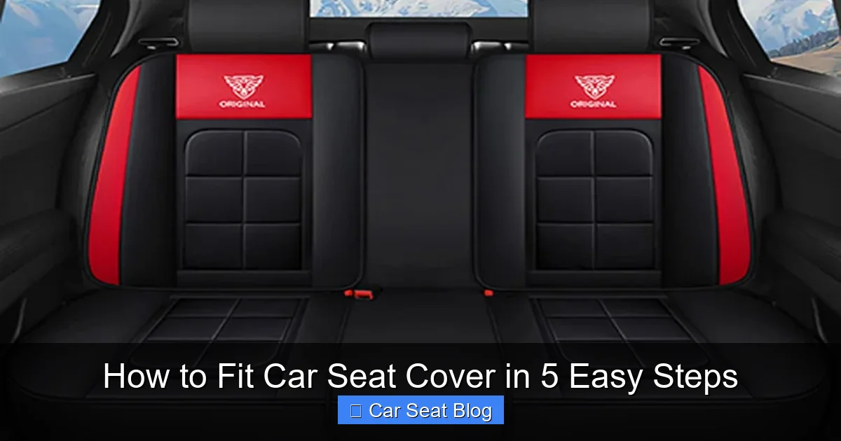 How to Fit Car Seat Cover in 5 Easy Steps