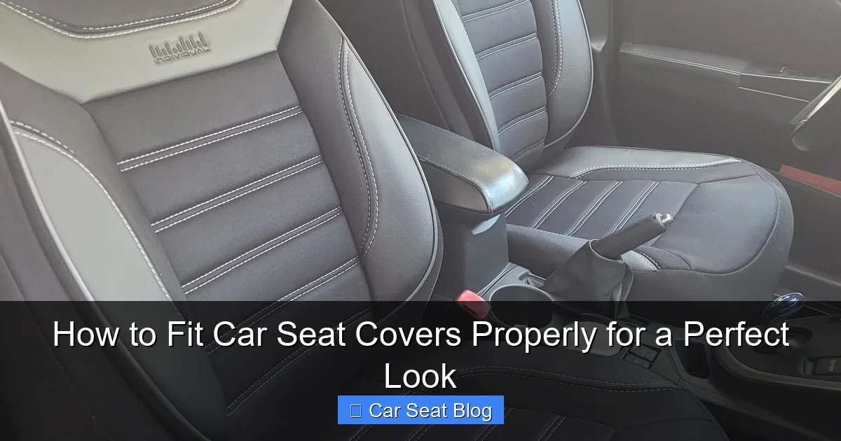 How to Fit Car Seat Covers Properly for a Perfect Look