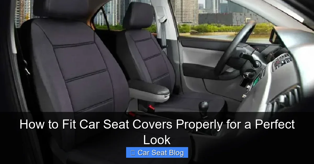 How to Fit Car Seat Covers Properly for a Perfect Look