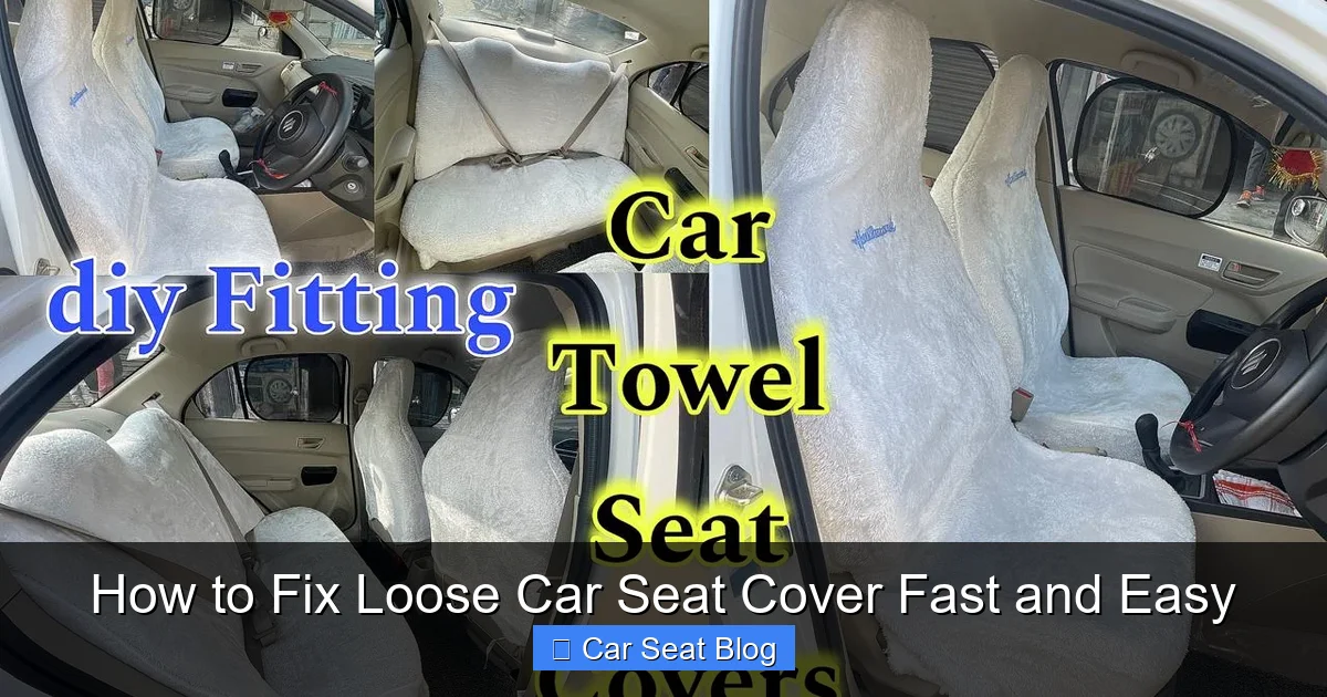 How to Fix Loose Car Seat Cover Fast and Easy