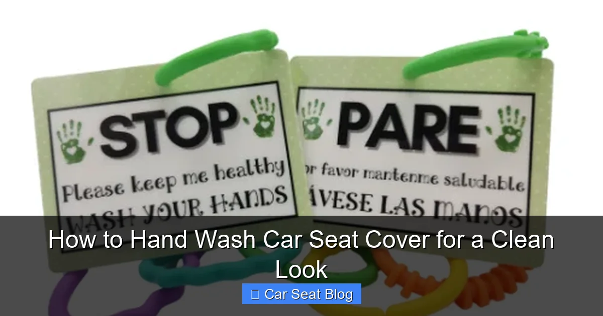 How to Hand Wash Car Seat Cover for a Clean Look