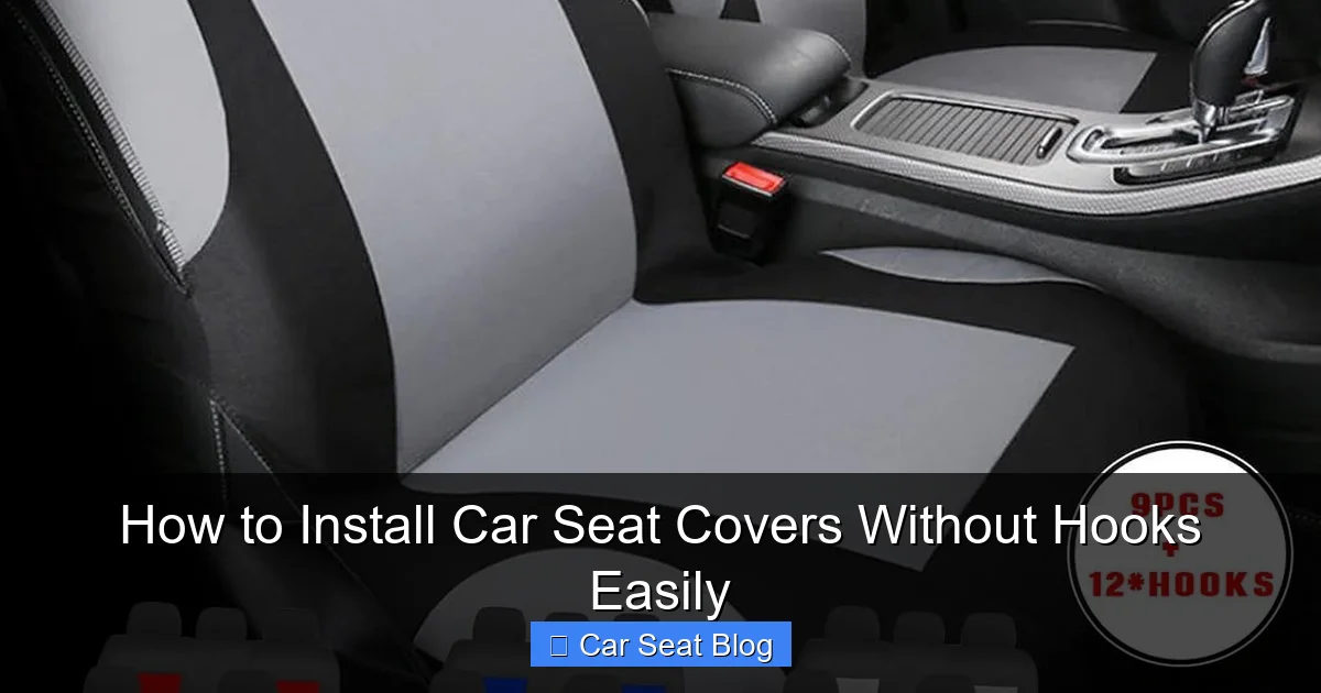 How to Install Car Seat Covers Without Hooks Easily