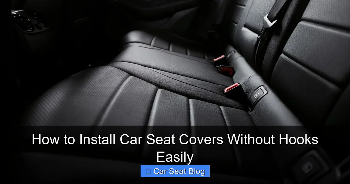 How to Install Car Seat Covers Without Hooks Easily