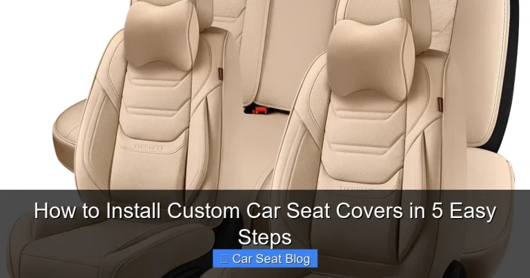 How to Install Custom Car Seat Covers in 5 Easy Steps