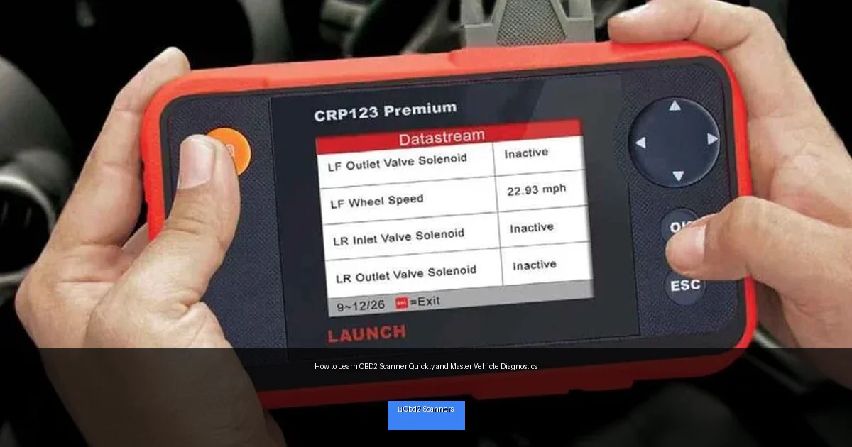 How to Learn OBD2 Scanner Quickly and Master Vehicle Diagnostics