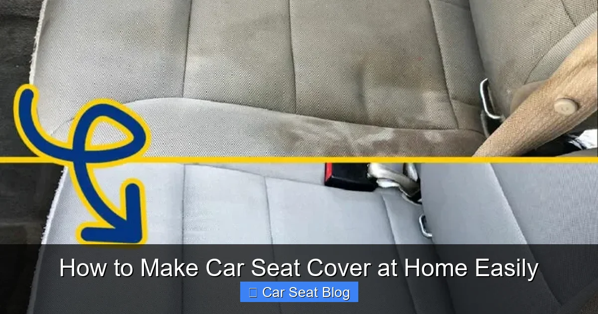 How to Make Car Seat Cover at Home Easily
