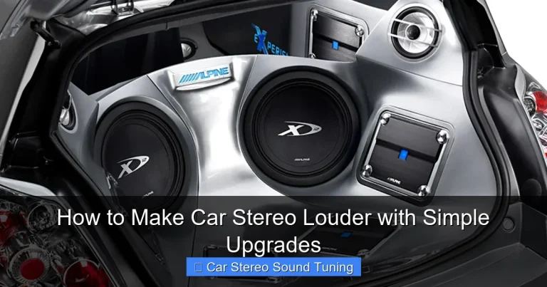 How to Make Car Stereo Louder with Simple Upgrades