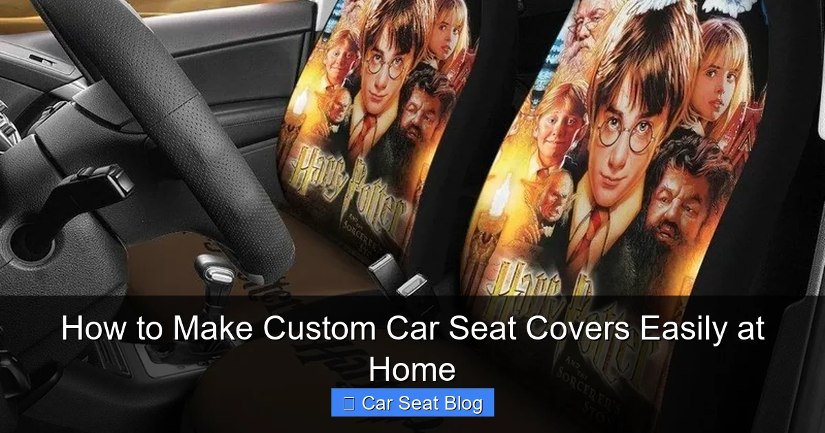 How to Make Custom Car Seat Covers Easily at Home