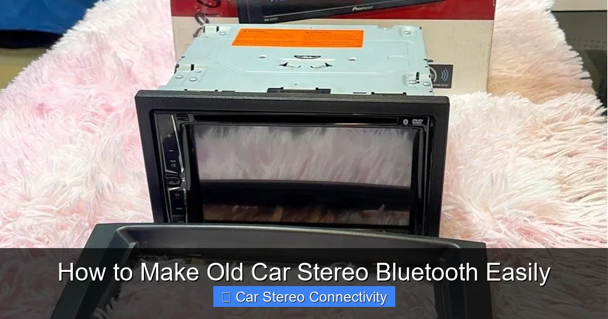 How to Make Old Car Stereo Bluetooth Easily