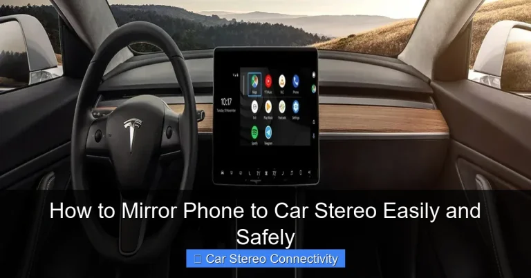 How to Mirror Phone to Car Stereo Easily and Safely