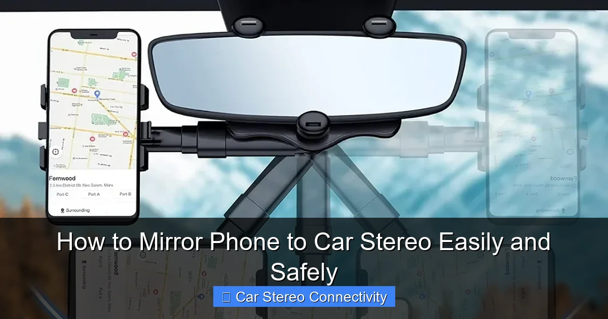 How to Mirror Phone to Car Stereo Easily and Safely