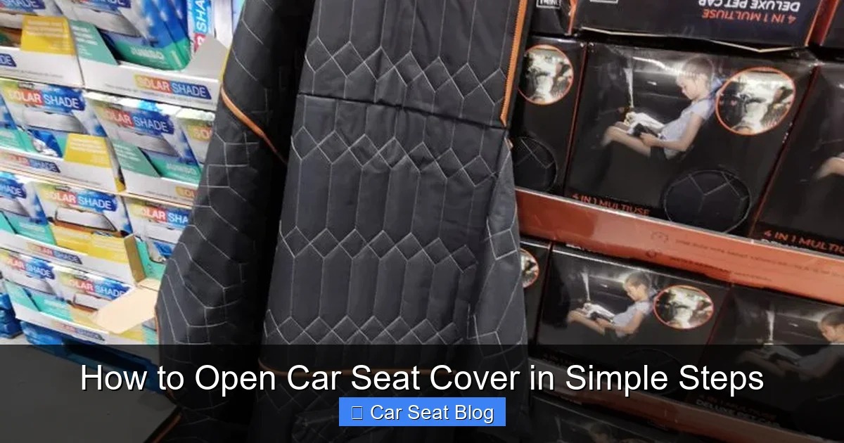 How to Open Car Seat Cover in Simple Steps