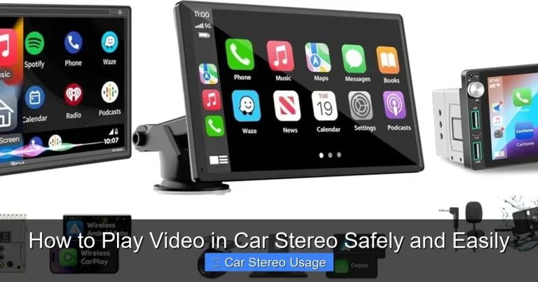 How to Play Video in Car Stereo Safely and Easily