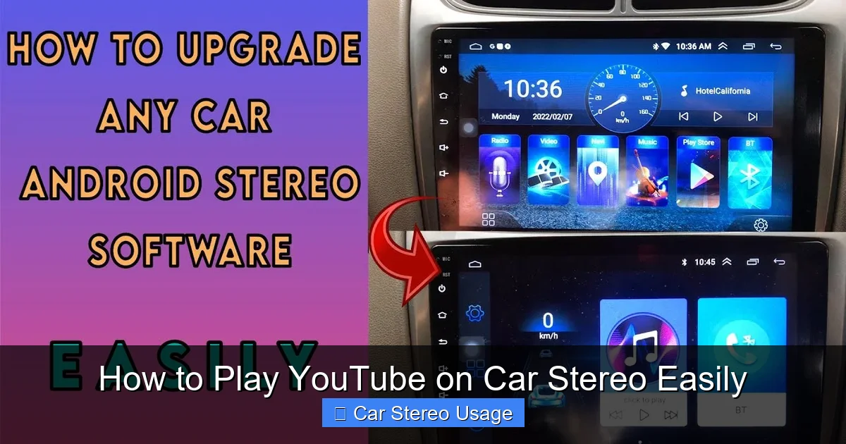 How to Play YouTube on Car Stereo Easily