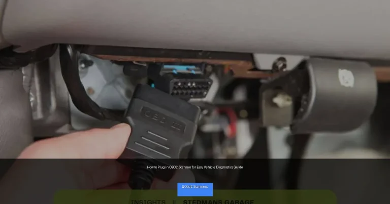 How to Plug in OBD2 Scanner for Easy Vehicle Diagnostics Guide