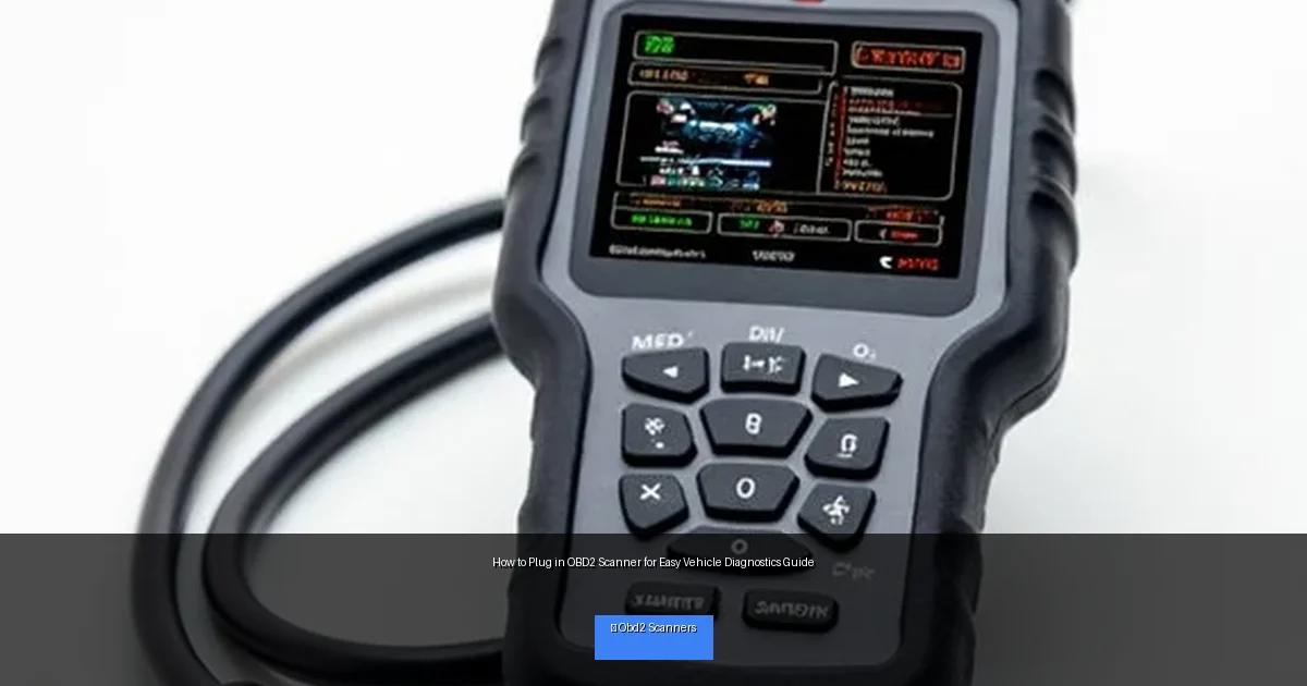 How to Plug in OBD2 Scanner for Easy Vehicle Diagnostics Guide