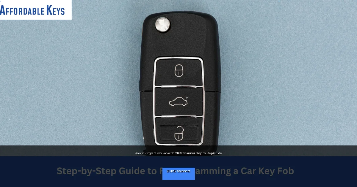 How to Program Key Fob with OBD2 Scanner Step by Step Guide
