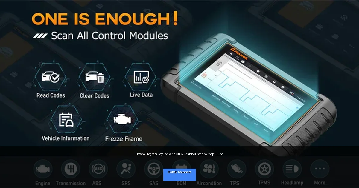 How to Program Key Fob with OBD2 Scanner Step by Step Guide