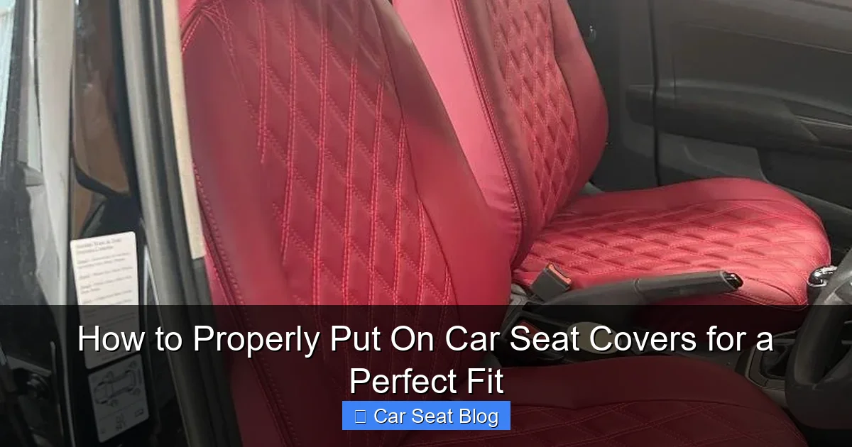 How to Properly Put On Car Seat Covers for a Perfect Fit