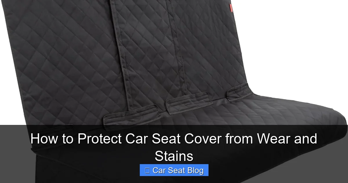 How to Protect Car Seat Cover from Wear and Stains