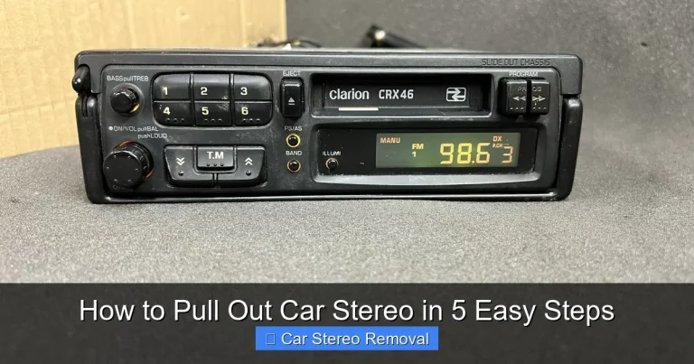 How to Pull Out Car Stereo in 5 Easy Steps