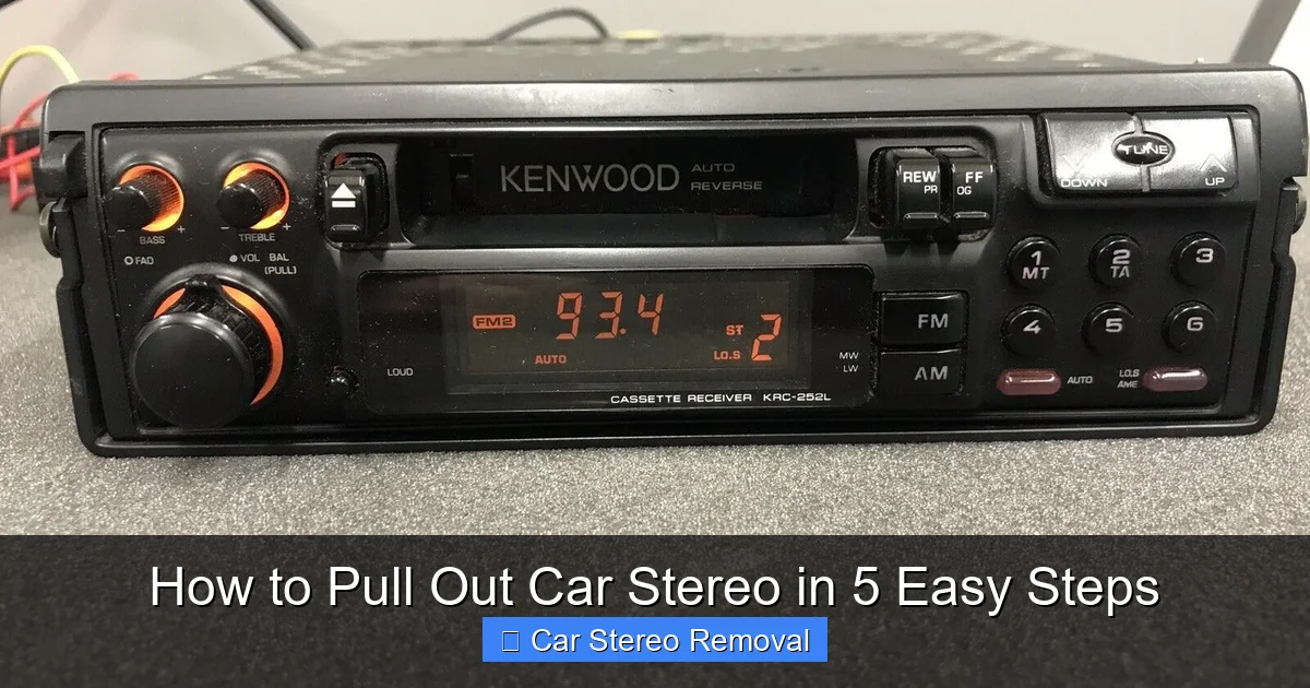 How to Pull Out Car Stereo in 5 Easy Steps