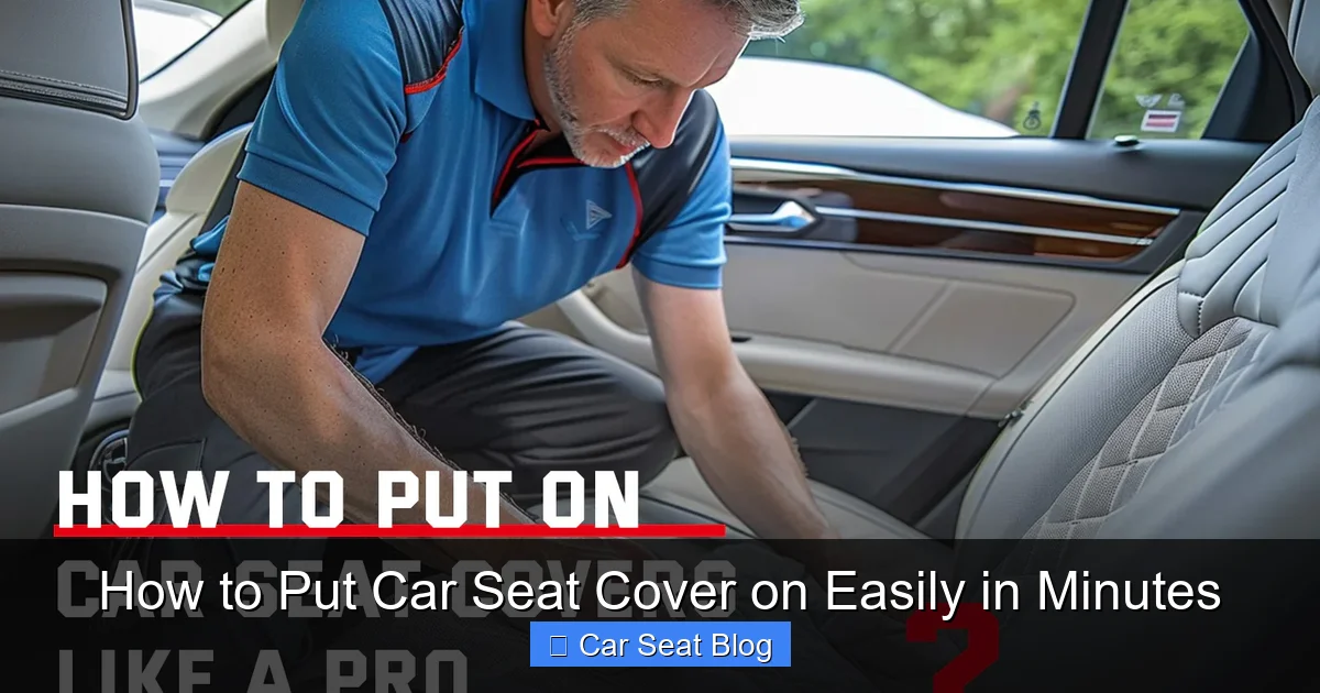 How to Put Car Seat Cover on Easily in Minutes