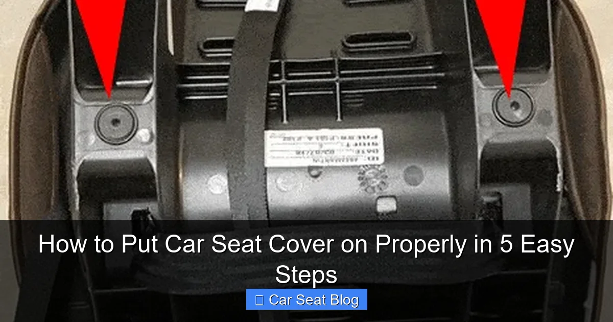 How to Put Car Seat Cover on Properly in 5 Easy Steps