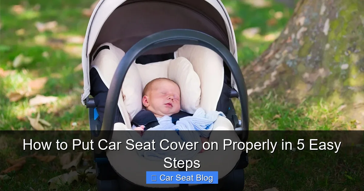 How to Put Car Seat Cover on Properly in 5 Easy Steps