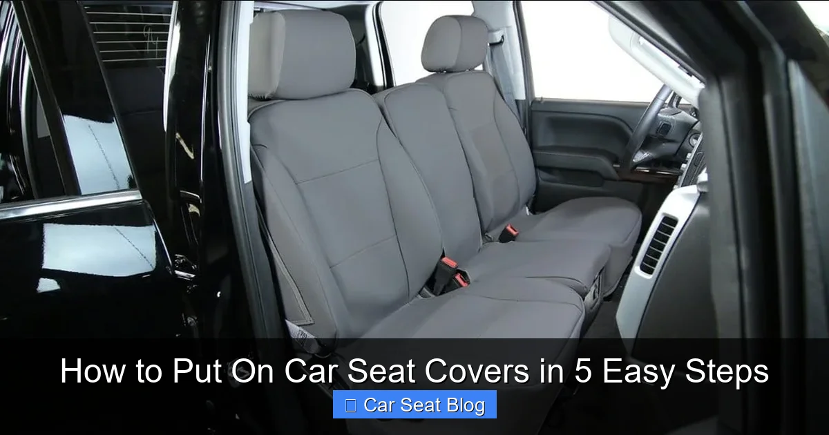 How to Put On Car Seat Covers in 5 Easy Steps