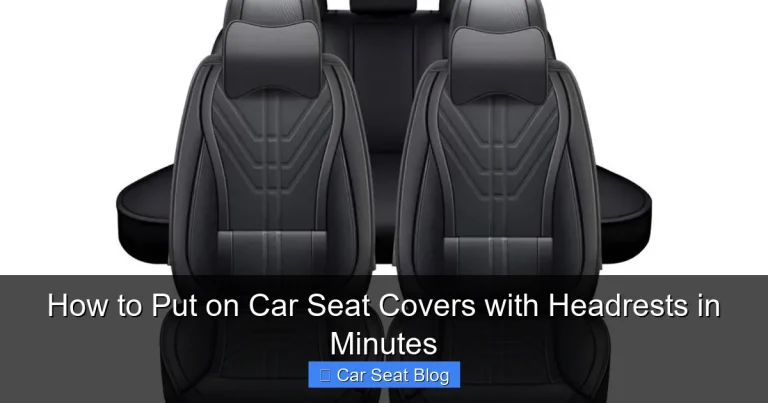 How to Put on Car Seat Covers with Headrests in Minutes