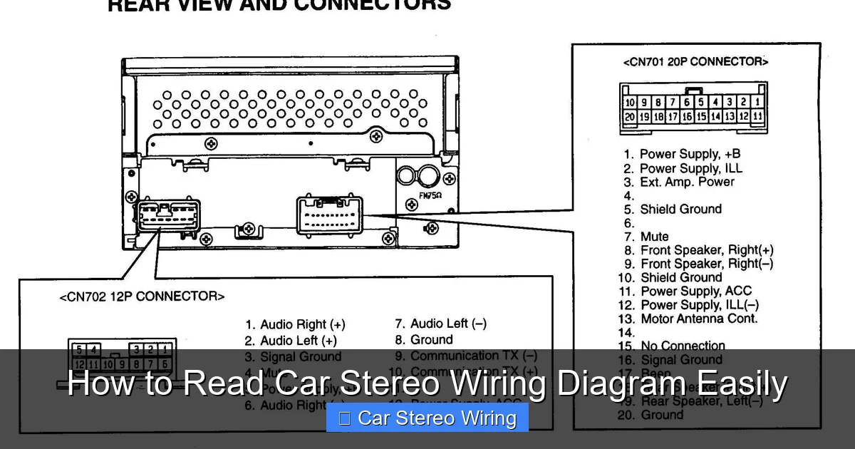 How to Read Car Stereo Wiring Diagram Easily