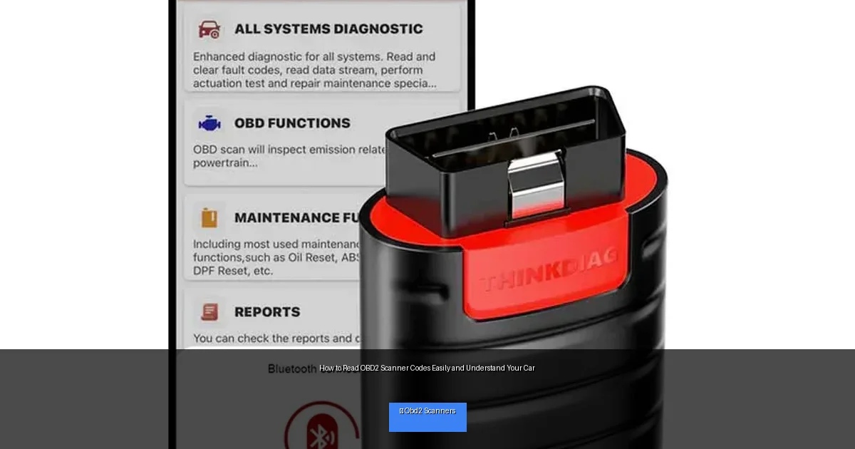 How to Read OBD2 Scanner Codes Easily and Understand Your Car