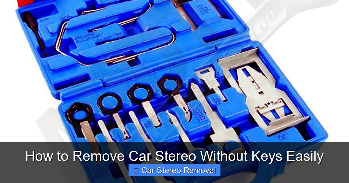 How to Remove Car Stereo Without Keys Easily