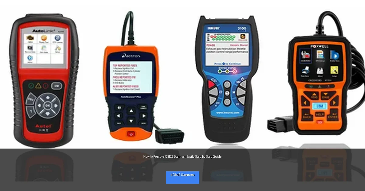 How to Remove OBD2 Scanner Easily Step by Step Guide